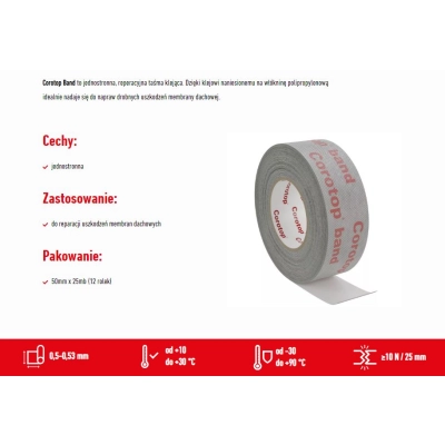 Corotop BAND Taśma jednostronna do napraw membran dachowych